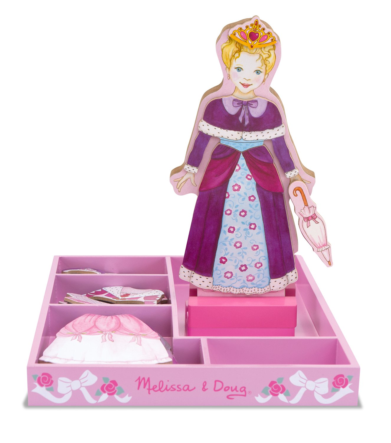 Melissa & Doug Princess Olivia Wooden DressUp Doll and Stand 33
