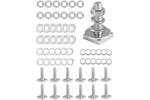 moroinriz T Slot Bolts for Thule, Yakima Roof Rack Cross Bars, Platform, Cargo Basket, Stainless Square T Track Bolt Adapter to Secure Bike/Ski/Kayak Rack, Solar Panel, Awning