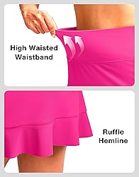 Soothfeel Women's Swim Skirt with Pocket High