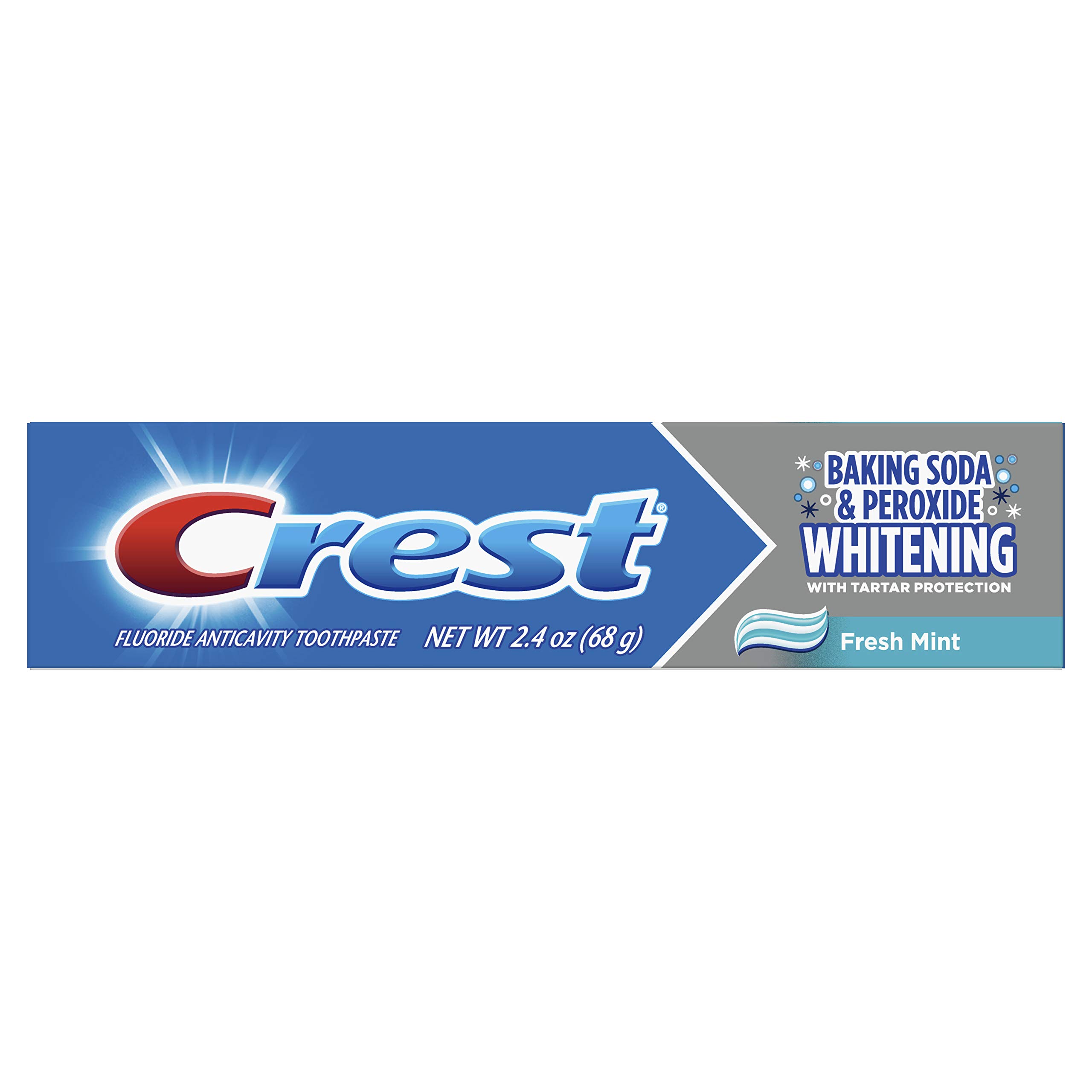Crest Cavity & Tartar Protection Toothpaste, Whitening Baking Soda & Peroxide, 2.4 oz (Pack of 1)
