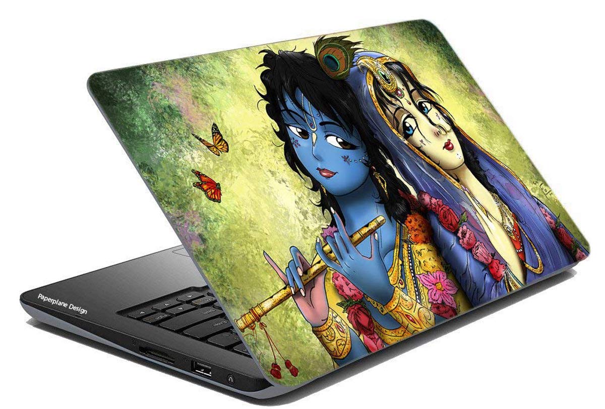 SCPmarts Radha Krishna Laptop Decal HD Designer Laptop and Hard Disk