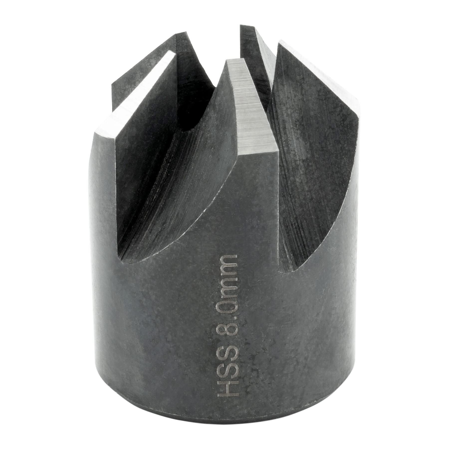 ENT 50508 Push-on countersink HSS, diameter (d) 8 mm, D 20 mm, E 90°, GL 25 mm, Right