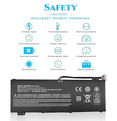 57.48Wh AP18E8M For Acer Nitro 5 AN515-52 AN515-54 AN515-55 AN515-43 N18C3