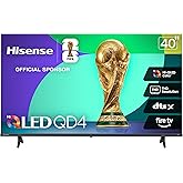 Hisense 40-Inch Class QD4 Series Hi-QLED FHD Smart Fire TV (40QD4QF, 2025 Model) - Quantum Dot Color, DTS Virtual: X, Alexa B