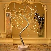 Hwylizg Fairy Light Spirit Tree,20" Tabletop Bonsai 108 LED Tree Light, USB or Battery Powered,Touch Sensor Switches,DIY Arti