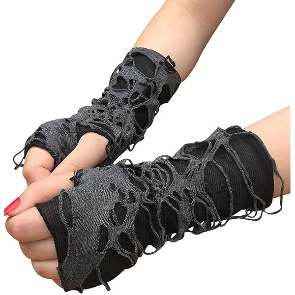 Punk Gothic Rock - Guantes Sin Dedos Para Calentar Brazos