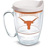 Tervis Made in USA Double Walled University of Texas Longhorns Insulated Tumbler Cup Keeps Drinks Cold & Hot, 16oz Mug, Tradition