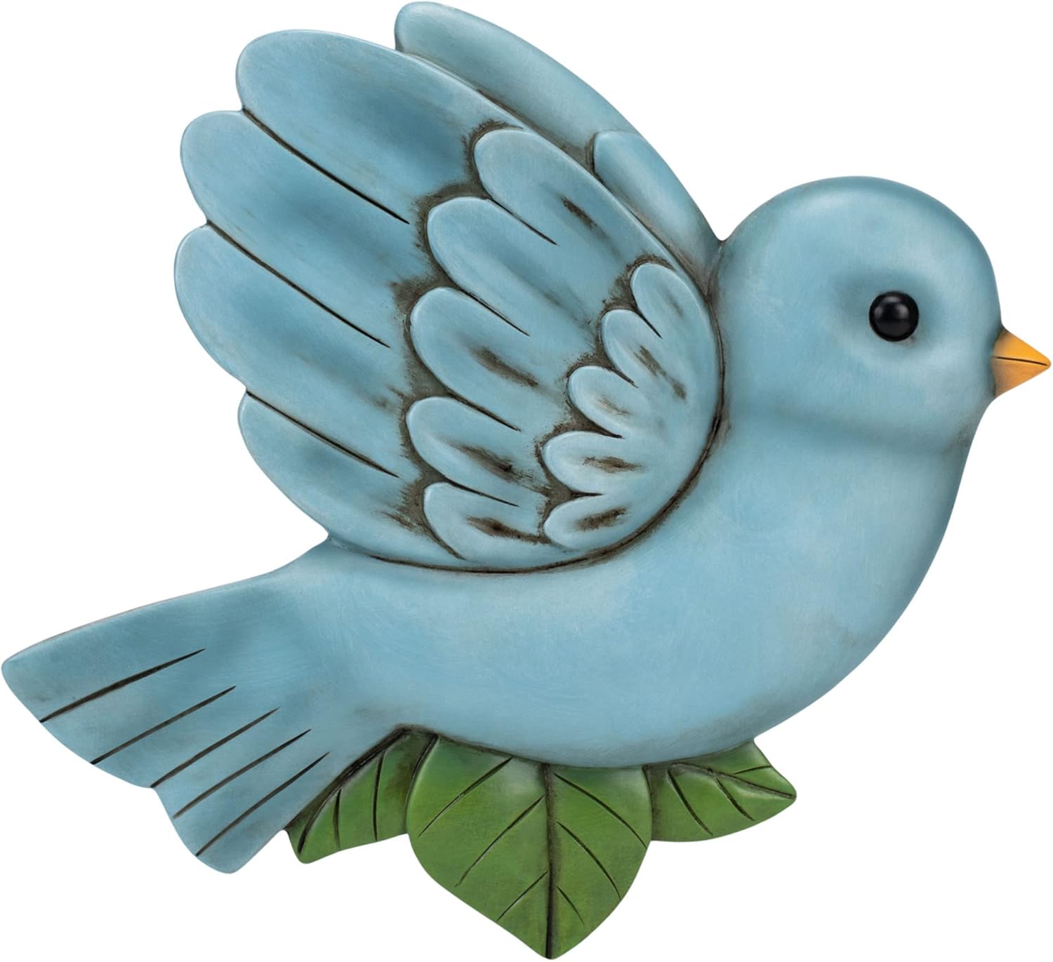 Hardscaping Materials - NAT & Jules Animal Character Shaped Dimensional Indoor Outdoor 11 inch Cast Resin Decorative Garden Stepping Stone, Patio, Walkway Sculpture Yard Art, Colorful Bluebird