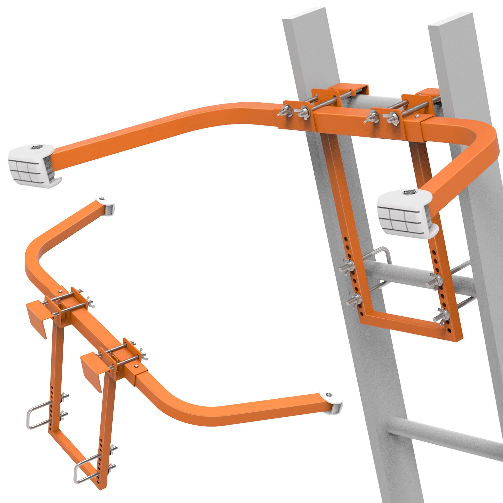 Photo 1 of Ladder Stabilizer,Extended Ladder Stabilizer Accessory for Roof Gutter?Wall,Ladder Stand-Off 450 lbs Heavy Duty Steel Wing Span/Wall Ladder Standoff with Non-Slip Rubber Bottom Pad