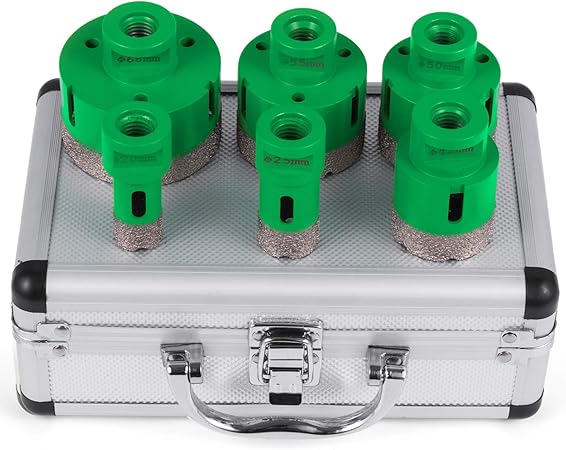 Succebuy Coffret De Scie Cloche Diamant Kits Trepan Diamant De Diametre 20 35 38 43 50 60mm Foret Au Diamant Amazon Fr Bricolage