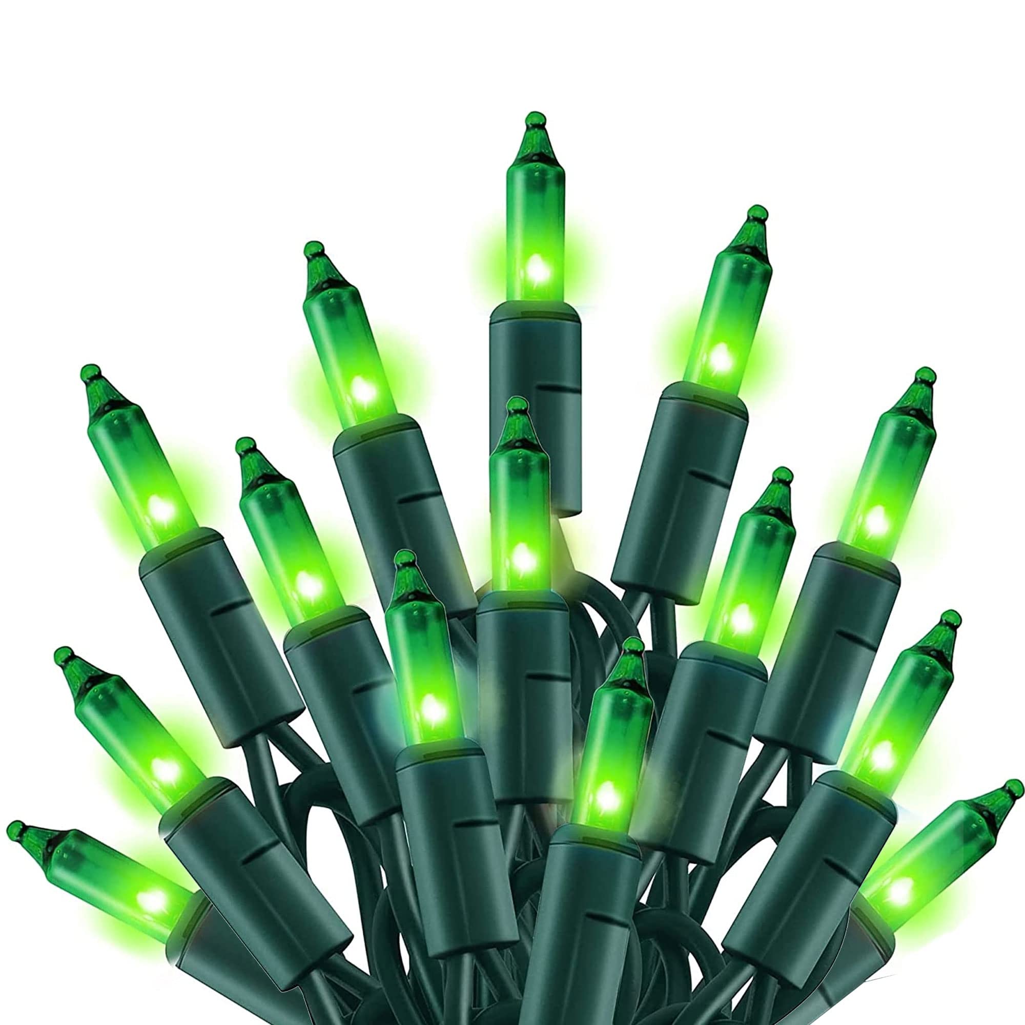 TW SHINE Green Christmas Lights, 20FT 100 Count