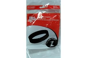Dirt Devil Style 1 Vacuum Belt, Pack of 2, Black, Part # 3157260001, Belt Replacement for Use in Dirt Devil Vacuum Cleaner Models