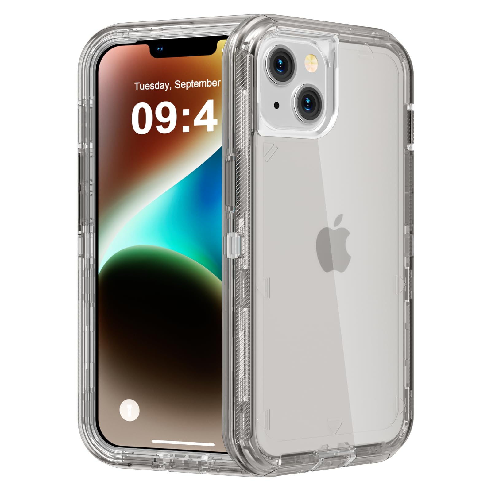 Follaroma for iPhone 14 Case, Heavy Duty Shockproof