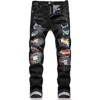 Jeans Casuales De Mezclilla Ajustados Y Elásticos Rasgados