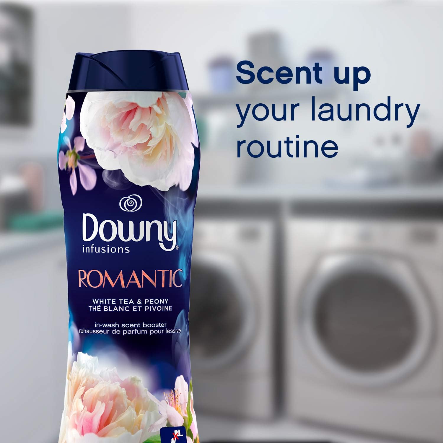 Downy Infusions in-Wash Scent Booster Beads, Romantic, White Tea & Peony, 20.1 Oz: Health & Personal Care