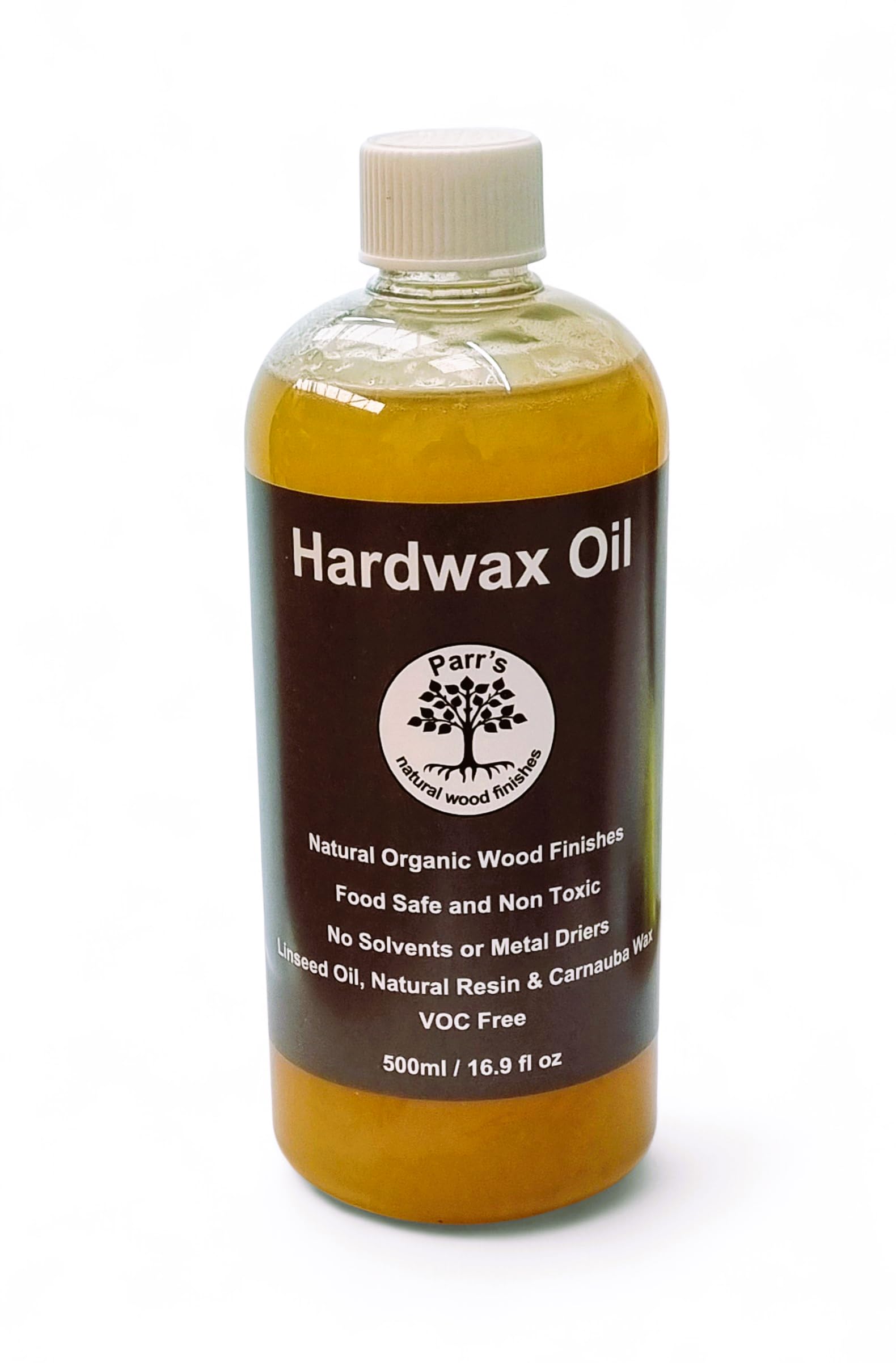 Hard Wax Oil- Parr's-for Wood & Furniture -Premium, Food Safe,Natural & Eco -Friendly-500ml -VOC Free and no toxins - Protects & enhances Wood
