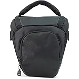 K-S-Trade Housse Pour Nikon D3500 Compatible Avec Nikon D3500 Sac Sacoche Pouchette Appareil Photo Anti-Choc DSLR SLR Caméra Housse Protection Étui De Pluie Supplémentaire Noir 1x