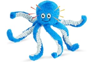 Eneston Large Squeaky Dog Toys Octopus Stuffed Puppy Toys- Tug of War Dog Toys Interactive Plush Dog Chew Toys for Small, Medium and Large Dogs