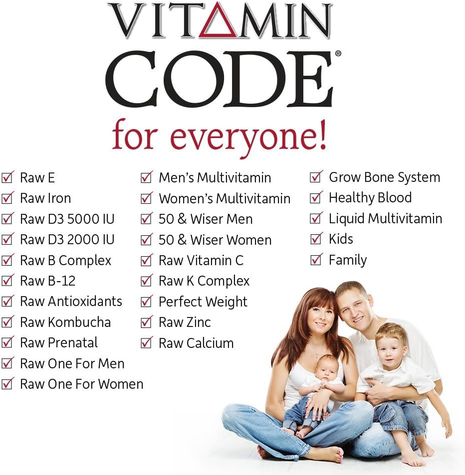 Garden of Life Vitamin Code Iron Supplement, Healthy Blood - 60 Vegan Capsules, 28g Iron, Vitamins B, C, Trace Minerals, Fruit Veggies & Probiotics, Iron Supplements for Women Energy & Anemia Support: Health & Personal Care