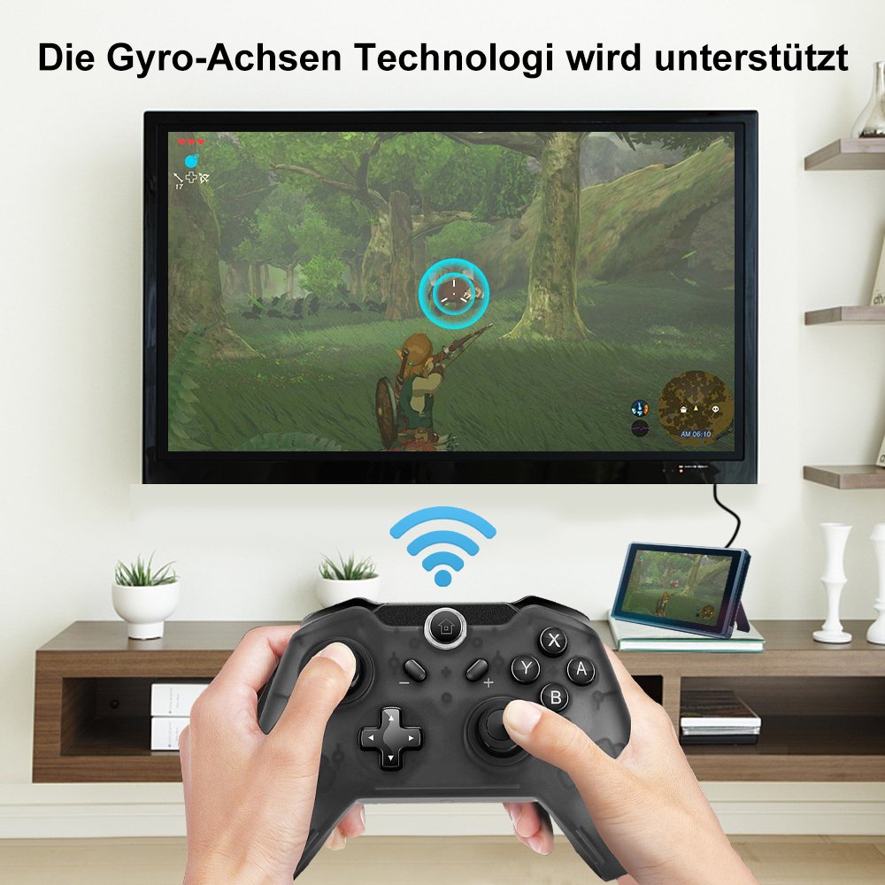 Maexus Switch Controller, Wireless Controller für Nintendo Switch, Bluetooth Nintendo Switch Pro Controller, 6.0.0 Kompatibel
