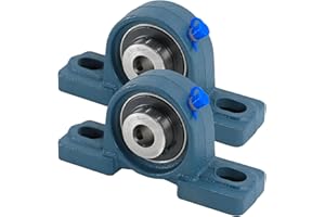 CHR PRECISION IN DETAIL CHR 2 Pack UCP201-8 Pillow Block Bearings | Mounted Pillow Block Bearings - Chrome Steel with 1/2" Bore | ISO 9001-2015 Certified
