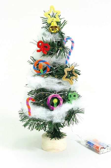 Amazon ｸﾘｽﾏｽﾂﾘｰ作り ｲﾙﾐﾈｰｼｮﾝﾗｲﾄ付 クリスマスツリー おもちゃ