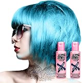 Crazy Color 2x Semi-Permanent Hair Dye Blue Jade 100ml Each