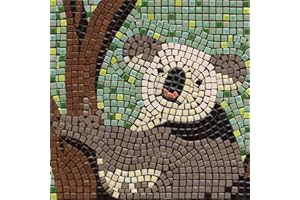 ALEA MOSAIC Handmade Mosaics Made Easy with Our Adult Mosaic Craft Kit, Square 7inch (20cm) Koala