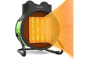 AGIIMAN Outdoor Heaters for Patio, Outdoor Heater with Overheat Protection, 3S Fast Heating Portable 1500W Electric Garage Heater, Portable Patio Heaters for Space, Greenhouse