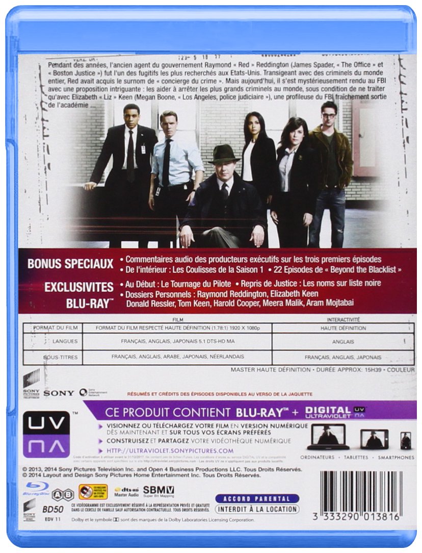 Coffret The Blacklist Saison 1 Blu Ray Fr Import Amazon De Spader James Boone Megan Klattenhoff Diego Spader James Boone Megan Dvd Blu Ray