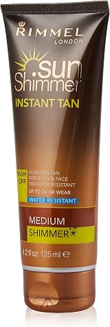 Rimmel Sunshimmer Water Resistant Instant Tan Shimmer Medium 125 ml