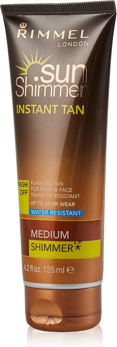 Rimmel Sunshimmer Water Resistant Instant Tan Shimmer Medium 125 ml