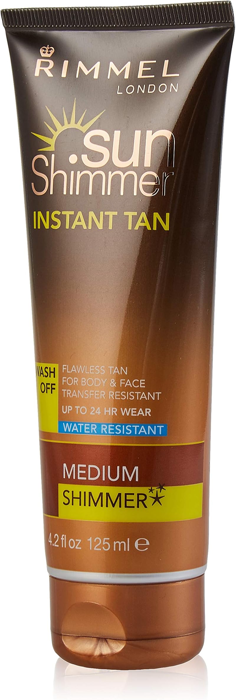 Rimmel Sunshimmer Water Resistant Instant Tan Shimmer Medium 125 ml