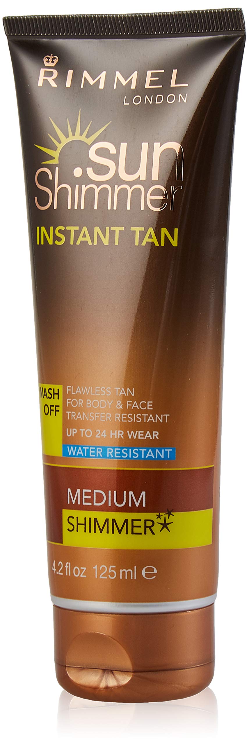 Rimmel Sunshimmer Water Resistant Instant Tan Wash Off Shimmer - Medium — image 1