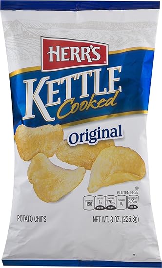 Hasil gambar untuk Herr's Kettle Cooked Original Potato Chips