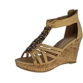TOP Moda Women's Ds-6 Wedge Sandals