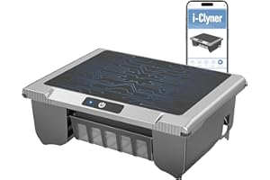 T1B Solar Powered Pool Skimmer Robot, Automatic Robotic Pool Surface Skimmer Cleaner with 24/7 Cleaning, Dual Charging Modes,
