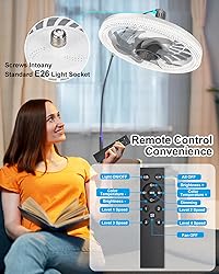 Ceiling Fans with Lights, Socket Fan Light with