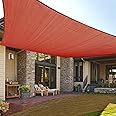 LOVE STORY Custom Size 12' x 17' Terra Red Sun Shade Sail Canopy Commercial Rectangle Sail Shade Fabric for Patio Garden Backyard Pool (Customized)