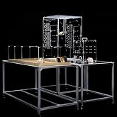 GuineaLoft&trade; 5'x2.5'x2.5' Pet Cage Table w/Shelf &amp; Rollers | Pet Cage Stand Table, Specially Designed for Placing Pet Cages &amp; Accessories, Lightweight &amp; Easy to Move