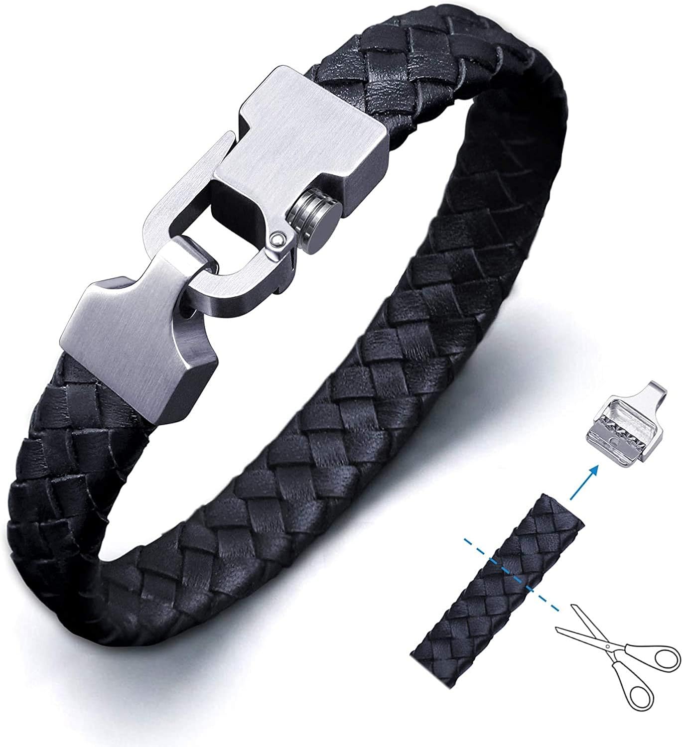 Il MEZZOMETRO Mod. FLUO - Bracciale in pelle/leather bracelet