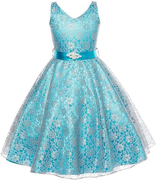 Prinzessinnen Kleid Mädchen Regenbogen Tüll - Festliches Blumenmädchen Kleid Für Hochzeit & Geburtstag
