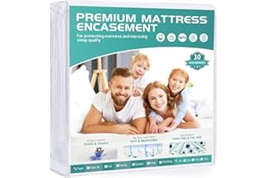 WINKAURA Twin Waterproof Mattress Protector 6-10 Inch Deep Zippered Mattress Encasement Cover with Breathable Premium Terry Top Fabric Cover Great for Pocket Spring, 39"x75"