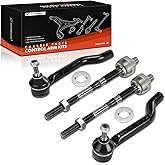 A-Premium Set of 4, Front Inner Outer Tie Rod End Kit, Compatible with Nissan Rogue 2014-2020, Rogue Sport 2017-2022, Qashqai