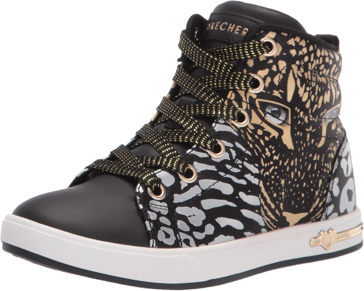 black leopard print skechers