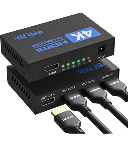 Amazon.com: GEFEN GTB-HD4K2K-148C-BLK 4K Ultra HD 1:8 Splitter for