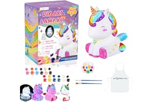 WTOPAVTN Paint Your Own Lamp kit - DIY Painting Kit, Painting Kit Arts & Crafts for Kids Ages 8-12, Art Supplies Birthday Easter Party Holiday Gift, Girls Boy Gift Ages 3 4 5 6 7 8 9 10 11 12+ (Pony)