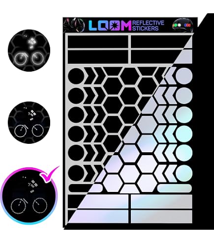 Reflective Tape Black Elos 3M - Discreet Black Safety Decals (2-Pack ...