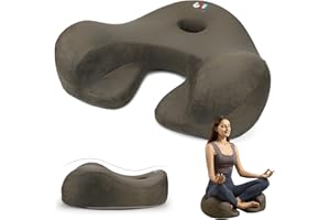 UTJZIB Meditation Cushion & Floor Pillow Seat - Ergonomic Comfortable Memory Foam Set Relieves Numbness Tailbone & Hip Pain from Long Sitting, idea for Reading, Yoga.