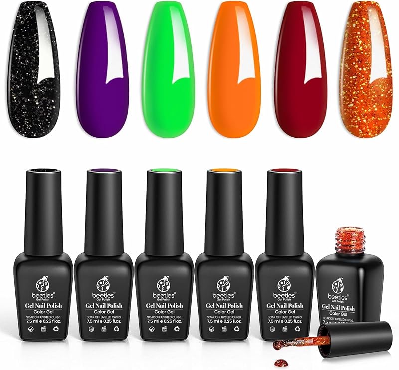 Beetles Gel Polish Hocus Pocus Collection Autumn Winter Nail Set 10 Colors